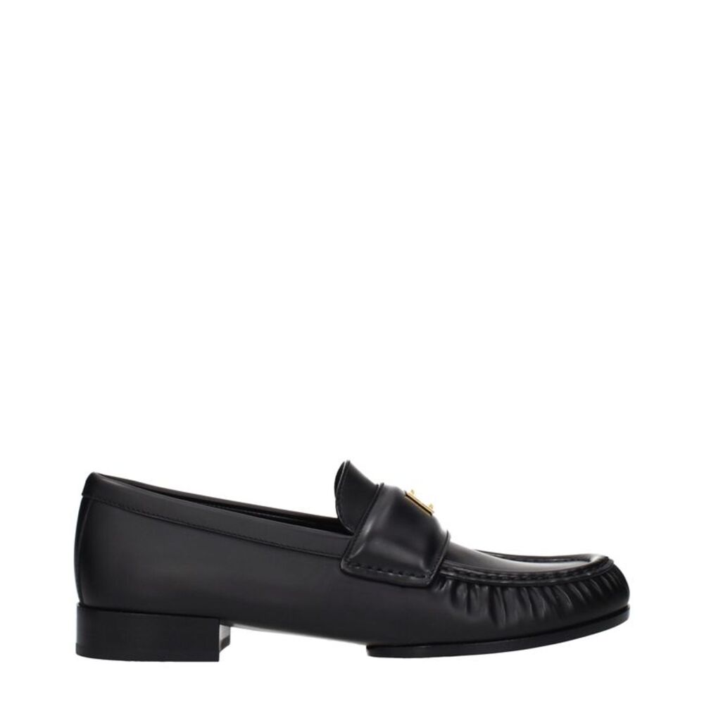 Givenchy Black Leather Slip-On Women's Loafers